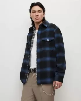 Image of AllSaints Rotation Checked Overshirt