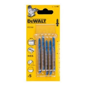 Image of DEWALT T118B HSS Metal Cutting Jigsaw Blades Pack of 5
