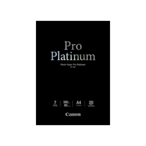 Image of Canon PT-101 A4 Pro Platinum Photo Paper 300g, x20