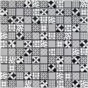 Image of House of Mosaics Casablanca Monochrome Self Adhesive Mosaic Tile