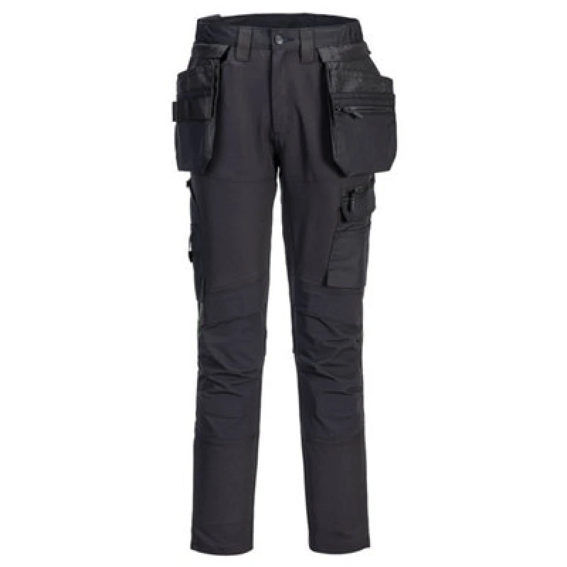Image of Portwest DX4 Craft Detachable Holster Trousers DX456BKR30 Colour: Black