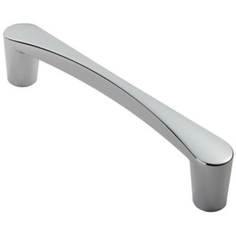 Image of Loops Curved D Shape Pull Handle 181 x 20mm 160mm Fixing Centres Polished Chrome Multi unisex