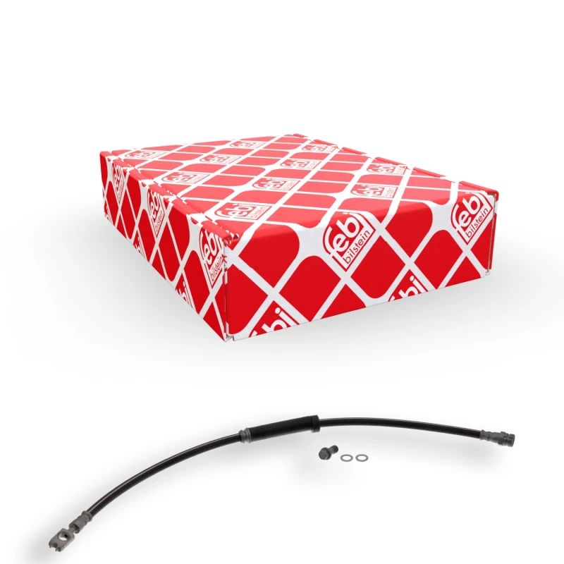 Image of FEBI BILSTEIN 34790 Brake Hose Front Axle Right, with banjo bolt Brake Hose (83)