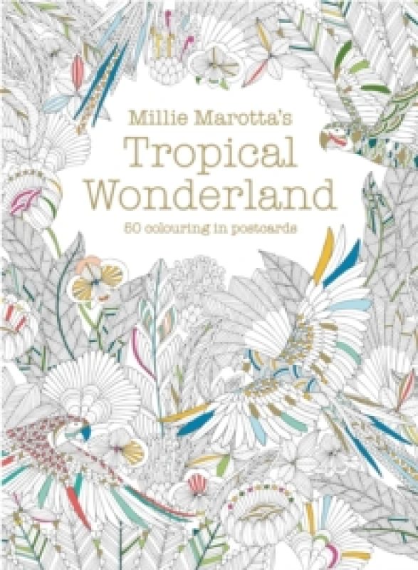 Image of Millie Marotta's Tropical Wonderland Postcard Box : 50 beautiful cards for colouring in Postcard book or pack