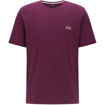Image of Hugo Boss Small Logo T-Shirt Burgundy Size L Men