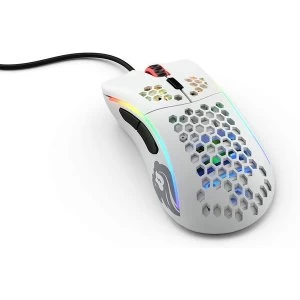 Image of Glorious PC Gaming Race Model D- USB RGB Optical Gaming Mouse - Matte White (GLO-MS-DM-MW)