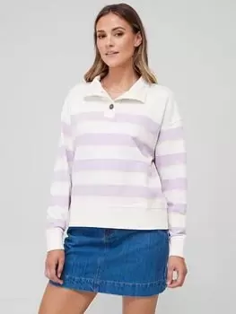 Image of Barbour Snapdragon Funnel Neck Stripe Jumper - Multi, Size 18, Women