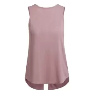 Image of adidas Studio Reversible Slit Tank Top Womens - Pink