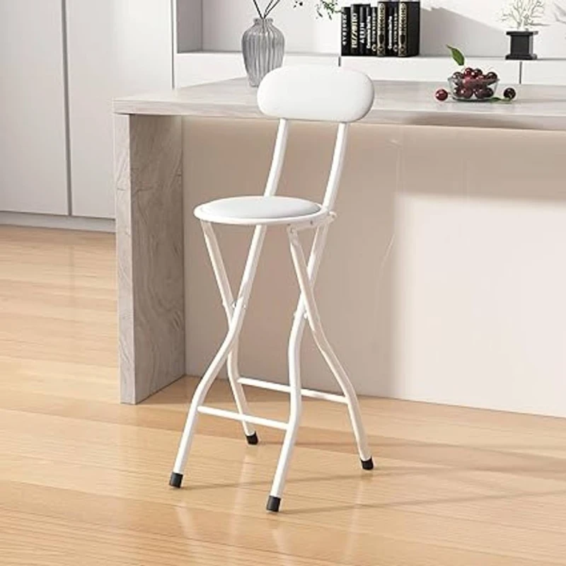 Image of MCC Direct Folding Breakfast Bar Stool padded High Chair Single Grey in White White Unisex