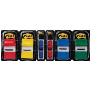 Image of Post it Index Flags Standaard Assorted 25 4 x 43 2mm 4 of 50 Strips