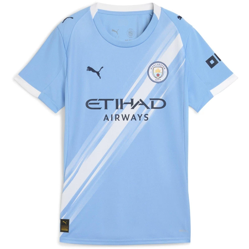 Image of Puma Manchester City Home Shirt 2025 2026 Womens Blue female 16 (XL)