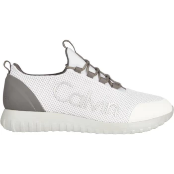 Image of Calvin Klein Jeans Lace Up Mesh Runners - Bright White