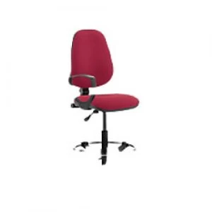 Image of Task Office Chair Eclipse I Lever Wine Fabric With Loop Arms And Hi Rise Draughtsman Kit
