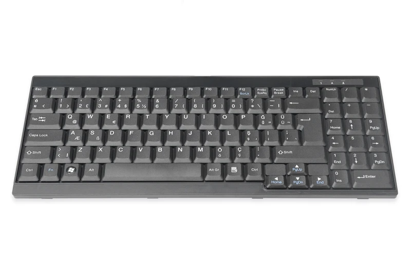 Image of Digitus Keyboard Suitable for TFT Consoles. Turkish Layout
