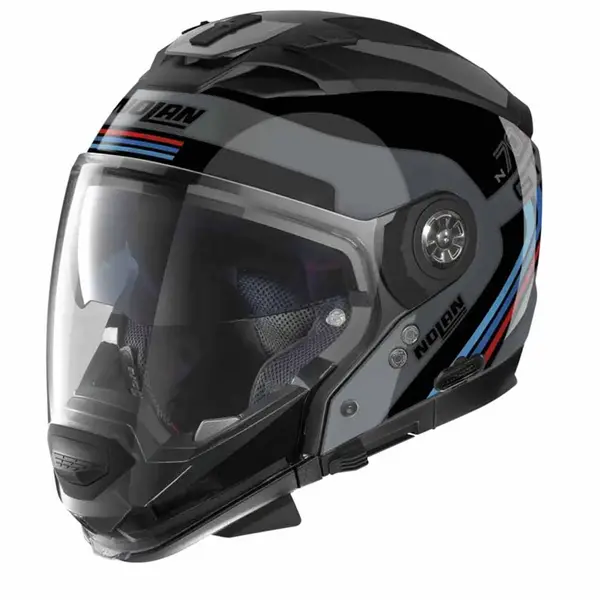 Image of Nolan N70-2 GT 06 Jetpack N-C066 Slate Grey Black Blue Red Multi Helmet Size XL