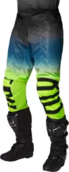 Image of FOX Airline Reepz Motocross Pants, black-yellow, Size 30, black-yellow, Size 30