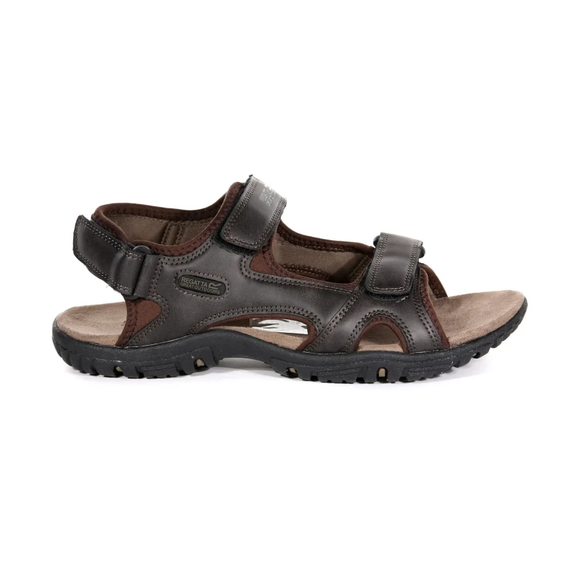 Image of Regatta Regatta Men Haris Lightweight Walking Sandals in Dark Brown Size: 6 Dark Brown 6 Male 5051513297888