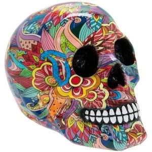 Image of Groovy Art Skull Large Ornament