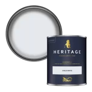 Image of Dulux Heritage Chalk White Eggshell Paint 750ml