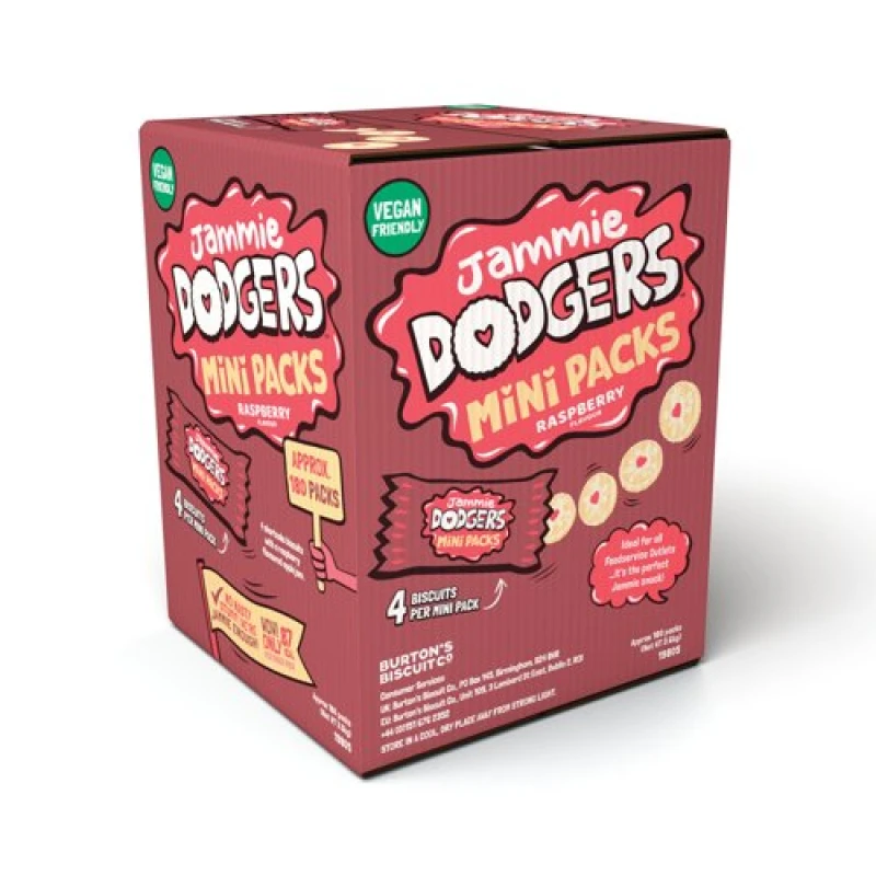 Image of Jammie Dodgers Biscuits Mini Packs 20g (180 Pack) 19805