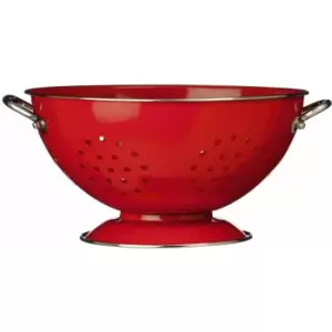 Image of Red Enamel Colander - Premier Housewares