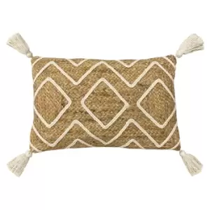Image of Godi Braided Jute Cushion Natural