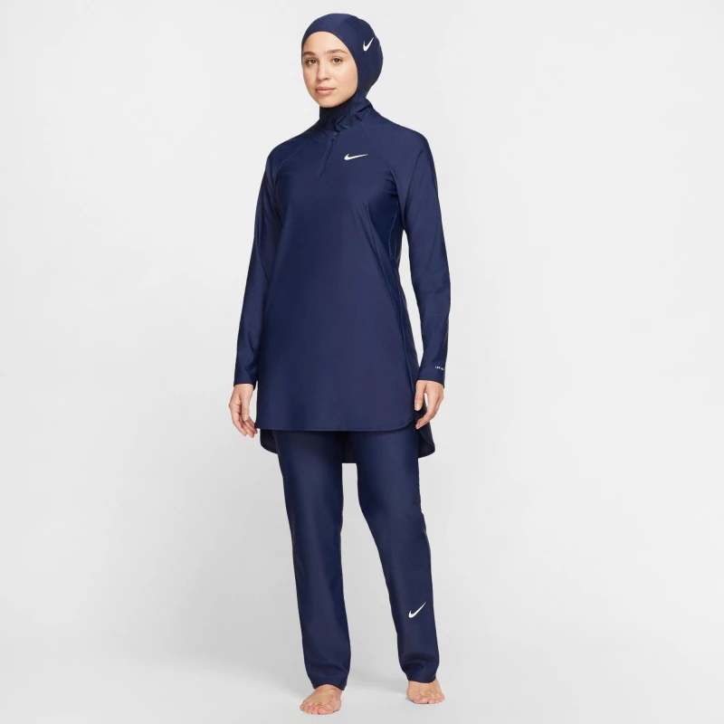 Image of Nike Swim Leggings Womens - Blue Blue 4