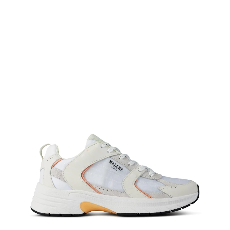 Image of Mallet Holloway Runners White/Peach female 3 (36)