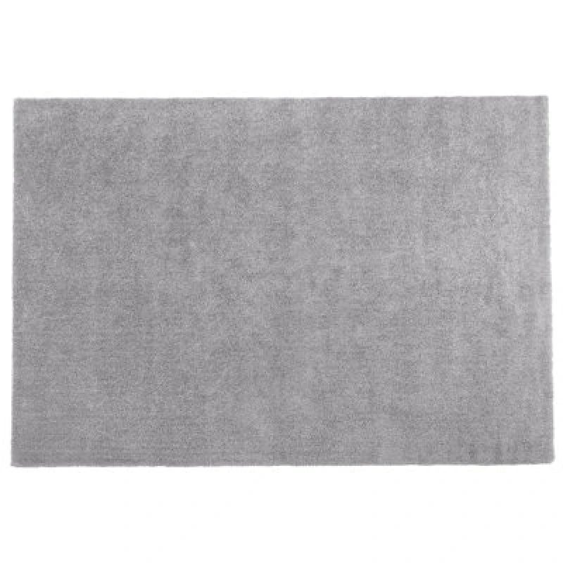 Image of Beliani Shaggy Rug Demre Light Grey 140 X 200 Cm