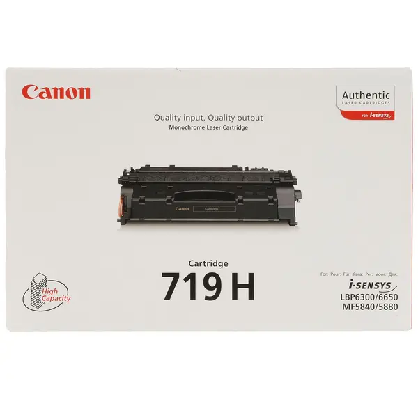 Image of Canon 719H Black High Capacity Toner Cartridge - 3480B002 (Original)