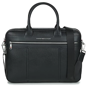 Image of Tommy Hilfiger TH DOWNTOWN SLIM COMP BAG mens Briefcase in Black - Sizes One Size