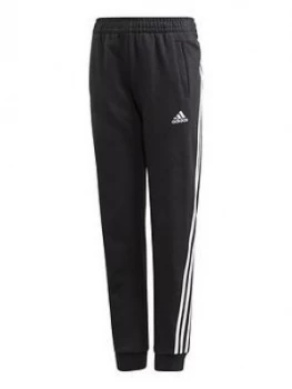 Image of adidas Girls 3-Stripes Pant - Black, Size 9-10 Years, Women