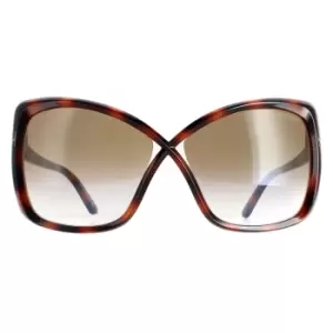 Image of Fashion Blonde Havana Brown Gradient FT0943 Jasmin Sunglasses