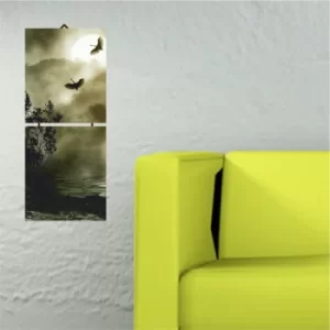 Image of J7 Multicolor Decorative MDF Painting (2 Pieces)