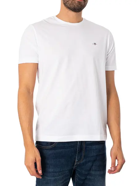 Image of Gant Regular Shield T-Shirt White S
