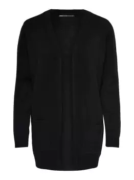 Image of ONLY Open Knitted Cardigan Women Black