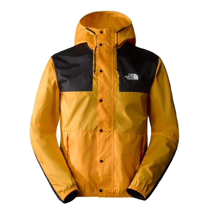 Image of The North Face Mens Mountain Water Resistant Long Sleeve Rain Anorak Summit Gold male Small