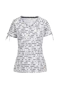 Image of Fernie Ditsy Print V Neck T-Shirt