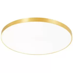 Image of Zumaline Sierra Round Integrated LED Panel, Gold, 4000K, 6000lm
