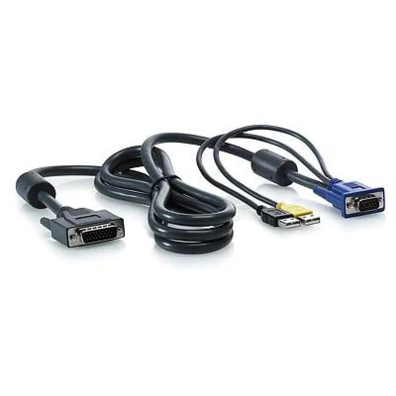 Image of HPE 1x4 KVM Console 6ft USB Cable KVM cable Black 1.82 m