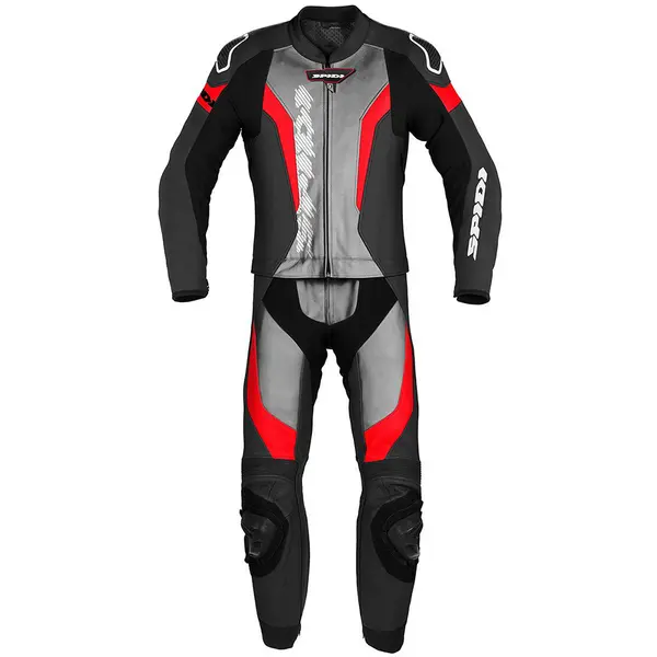 Image of Spidi Laser Touring Two Piece Racing Suit Red Black 48