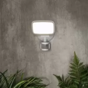 Image of Lynn LED Outdoor Flood Light with PIR Sensor (IP65) - White