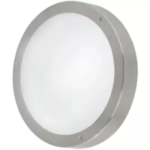 Image of Netlighting Vento LED Outdoor Flush Wall Light Stainless Steel IP44