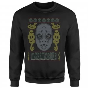 Image of Morsmordre Christmas Sweatshirt - Black - 5XL