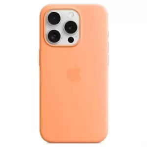 Image of iPhone 15 Pro Max Apple Silicone Case with MagSafe MT1W3ZM/A - Orange Sorbet