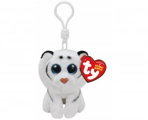 Image of Ty Tundra Tiger Beanie Baby Clip Keyring