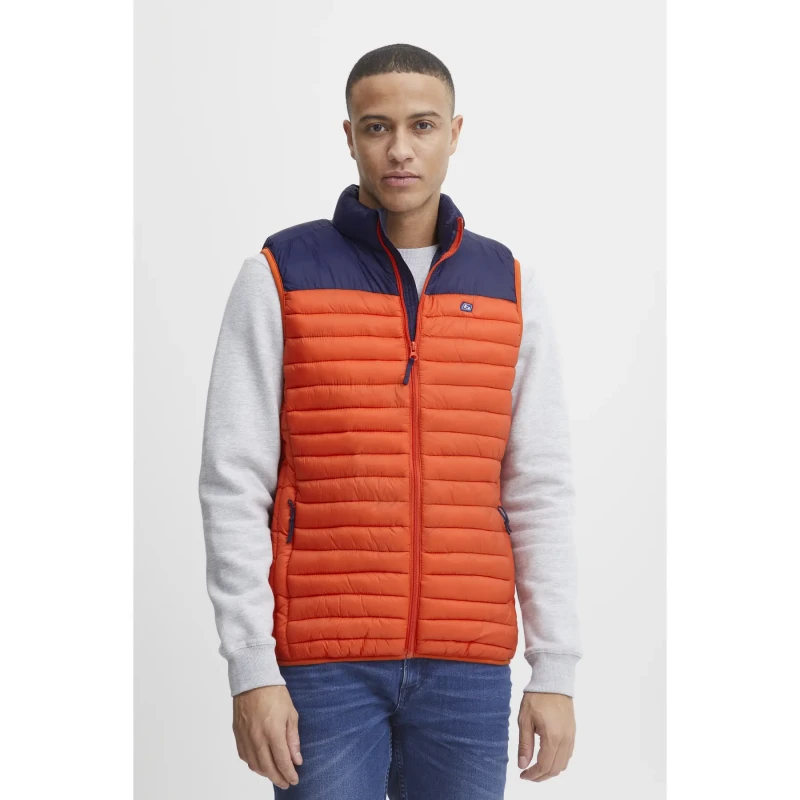 Image of Blend Sleeveless Puffer Jacket Blend Orange Male S