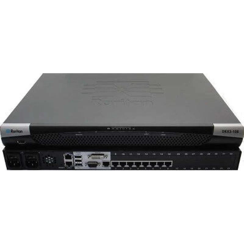 Image of Raritan Raritan Dominion KX III KVM switch Rack mounting Black DKX3-108