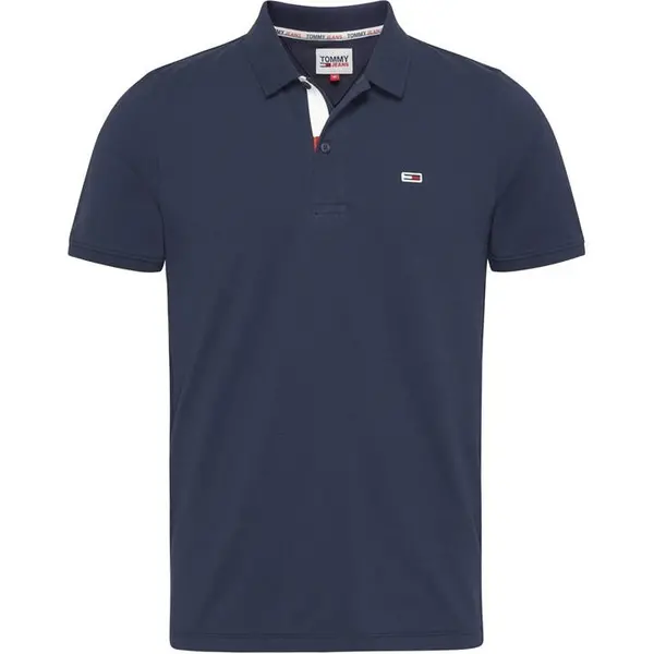 Image of Tommy Hilfiger Slim Placket Polo - Blue 2XL