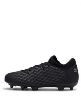 Image of Puma Junior Future 5.4 Netfit Firm Ground Football Boot - Black